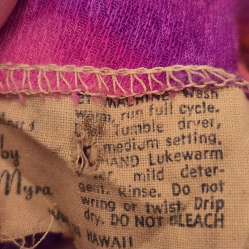 Vintage Fashions By Myra Womens 60s 70s Tropical Print Maxi Hawaiian Dress - Picture 8 of 10